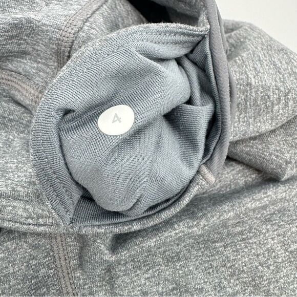 Lululemon Mudra‎ Pants Ruched Waist Yoga Leggings Heather Blurred Sz 4 - Picture 6 of 7